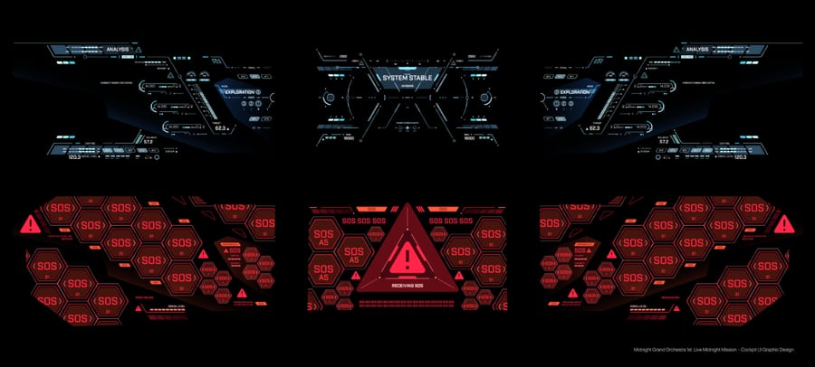 Midnight Mission Cockpit UIs