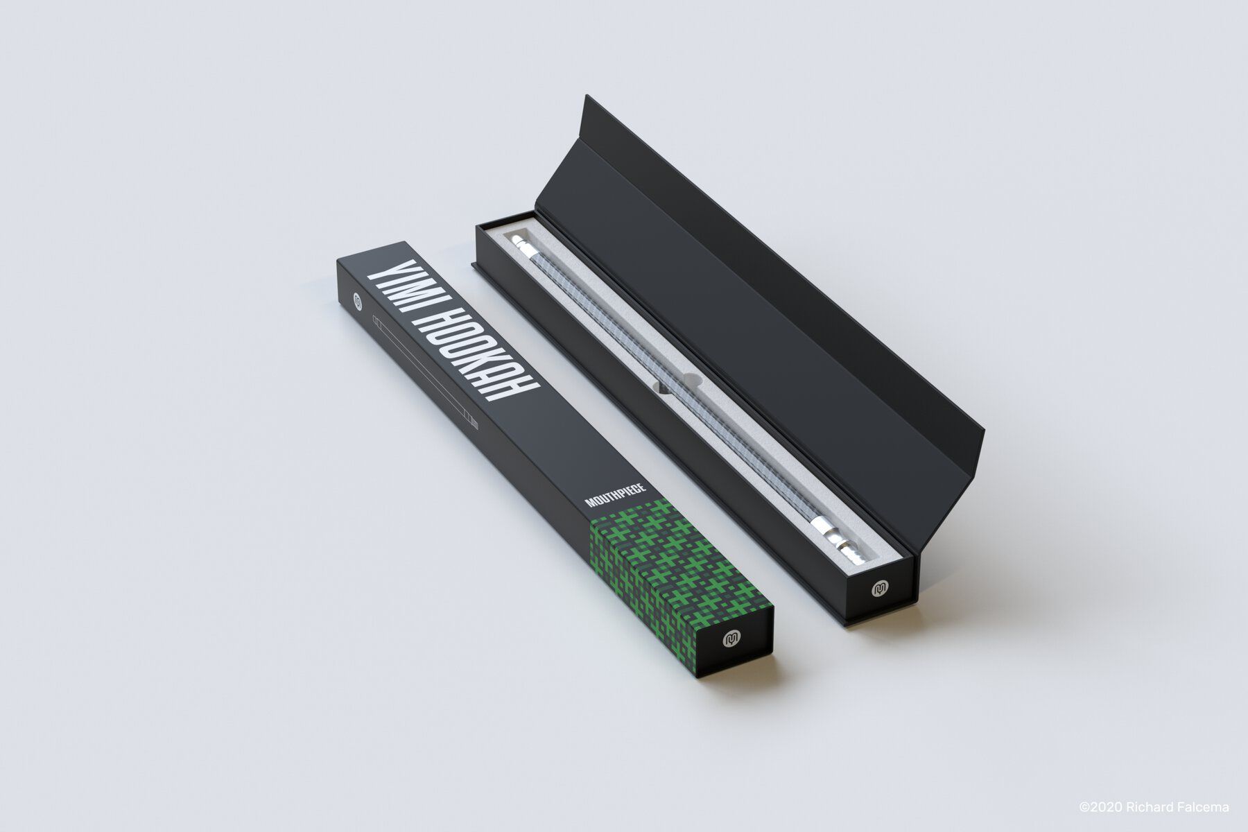 Side shot of a mouthpiece package