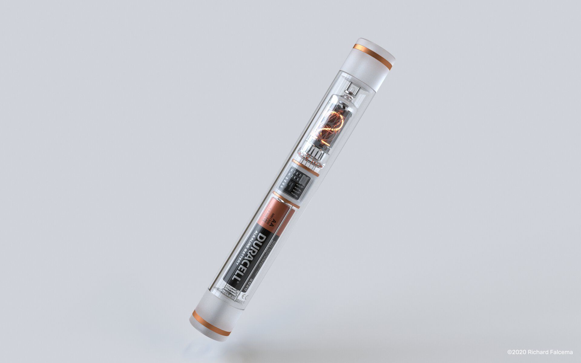 Nixie tube portable electronic counter